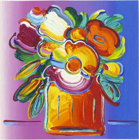 Abstract Flowers II by Peter Max