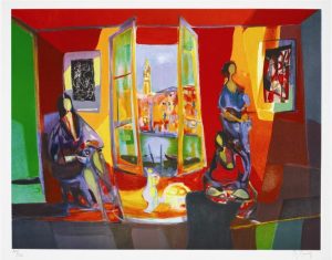 L'Interieur Venitian 3 Femmes by Marcel Mouly