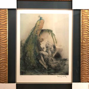 Peacock by Louis Icart