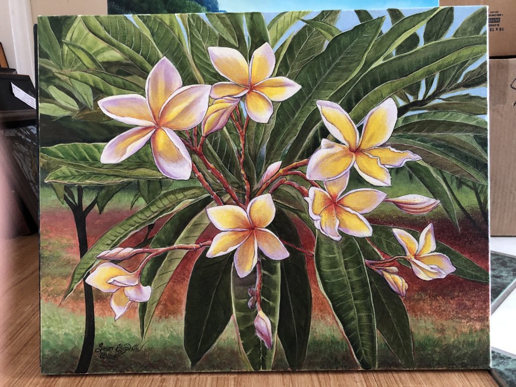 Plumerias by Susan Elizabeth Wolding