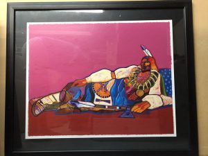 Ponca Chief Reclining by John Nieto