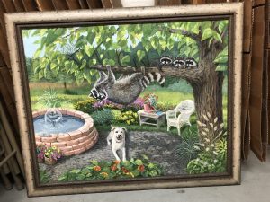 Raccoon Escape by Joy Campbell