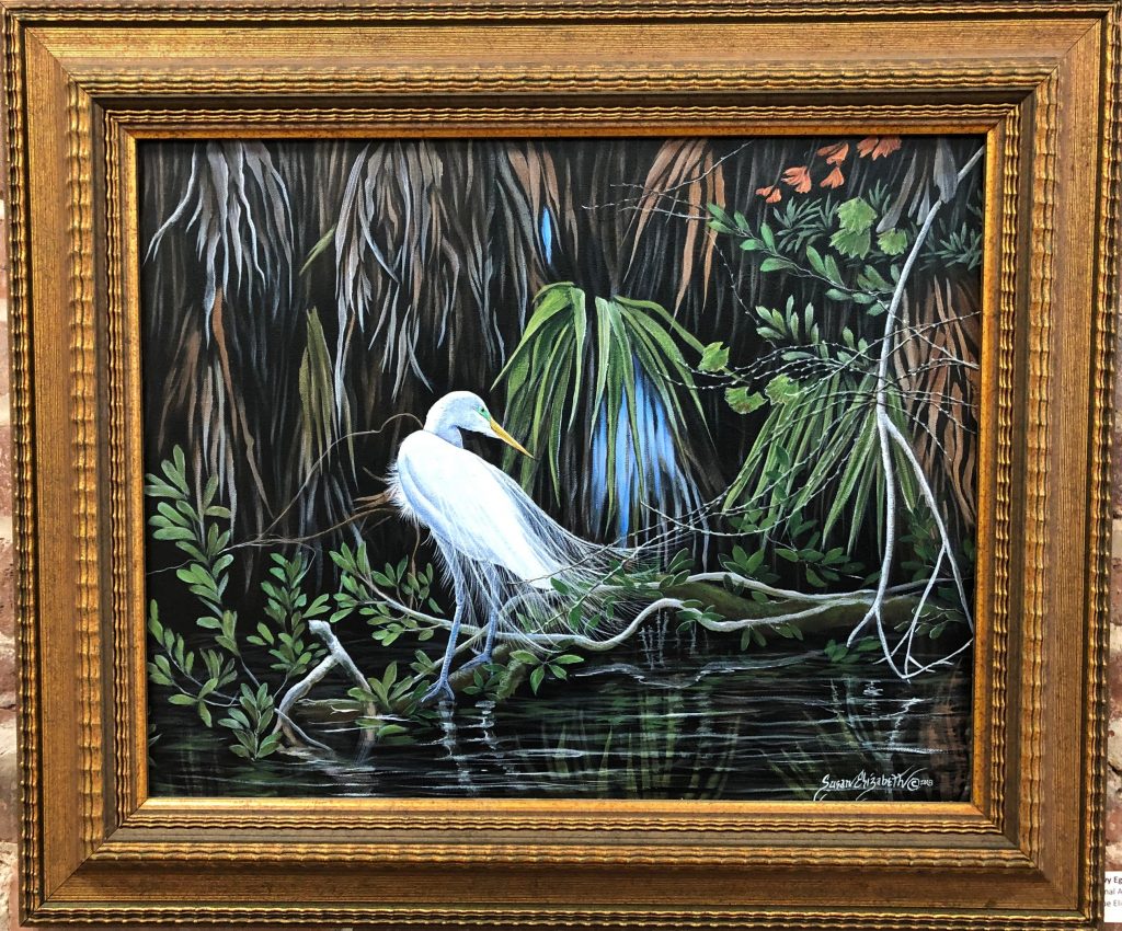 Snowy Egret by Susan Elizabeth Wolding