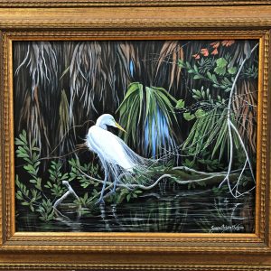 Snowy Egret by Susan Elizabeth Wolding