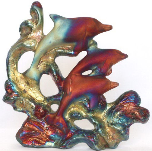 Raku Dolphins by William Turner