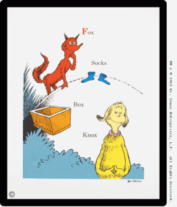 Fox in Socks by Dr Seuss