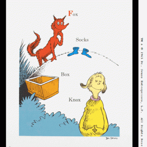 Fox in Socks by Dr Seuss