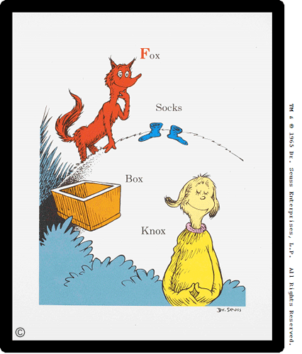 Fox in Socks by Dr Seuss