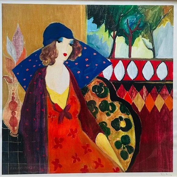 Indigo Chapeau by Itzchak Tarkay