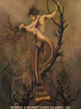 Merman & Mermaid by David Delamare