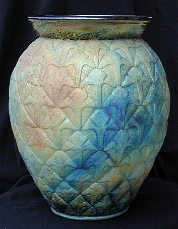 Raku Pineapple Vase by William Turner