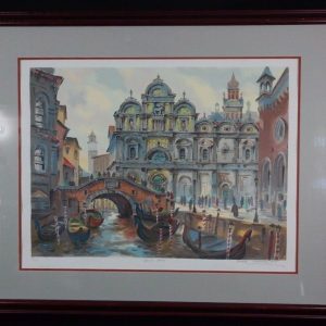 Venice Canal by Anatole Krasnyansky