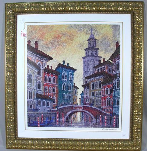 Venice Yellow Sunset by Anatole Krasnyansky