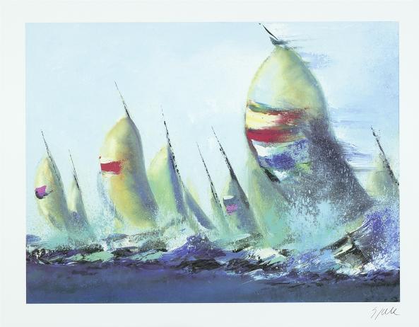 July Sails by Victor Spahn