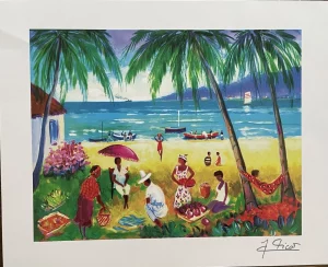 La Plage de la Saline by Jean Claude Picot