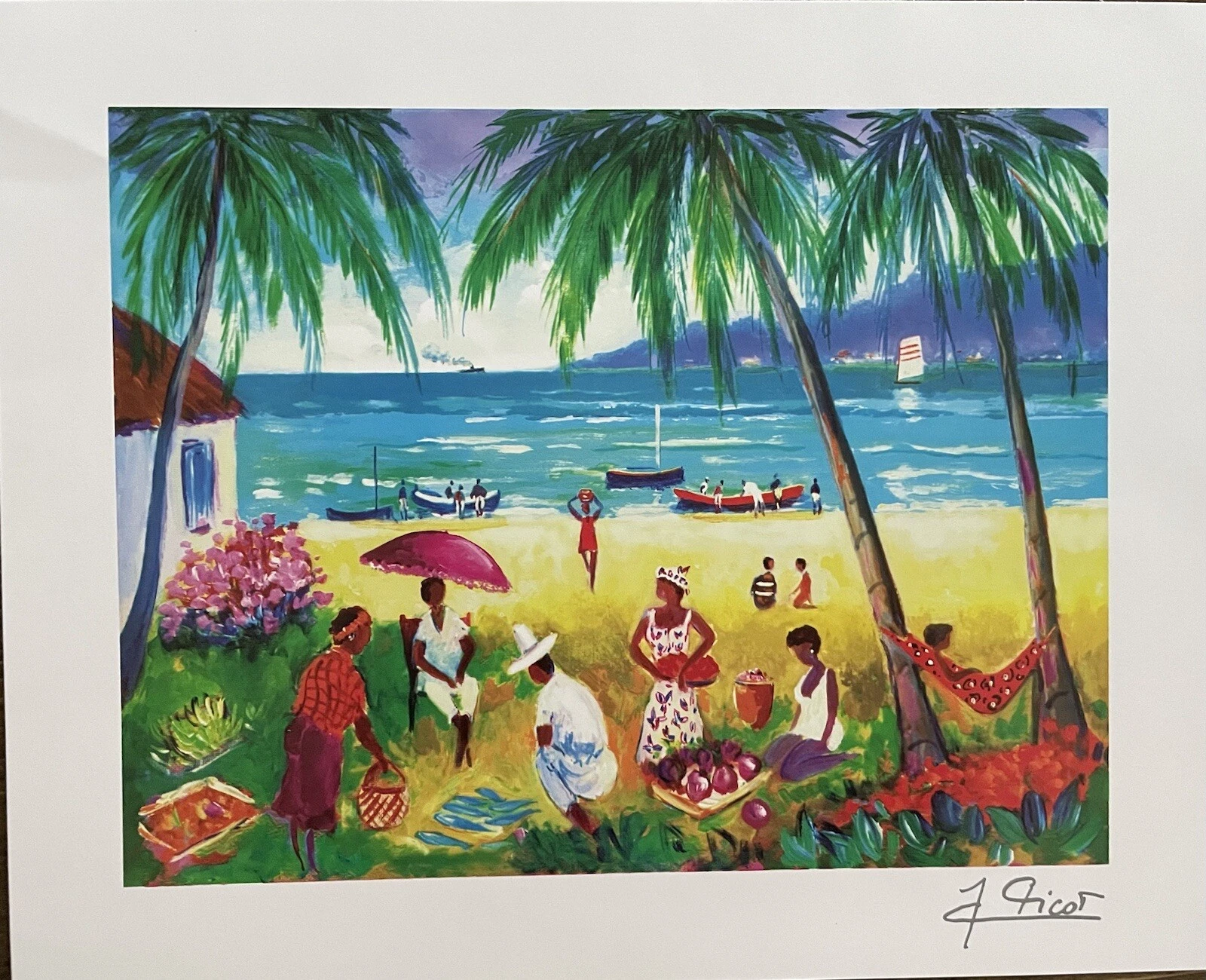 La Plage de la Saline by Jean Claude Picot