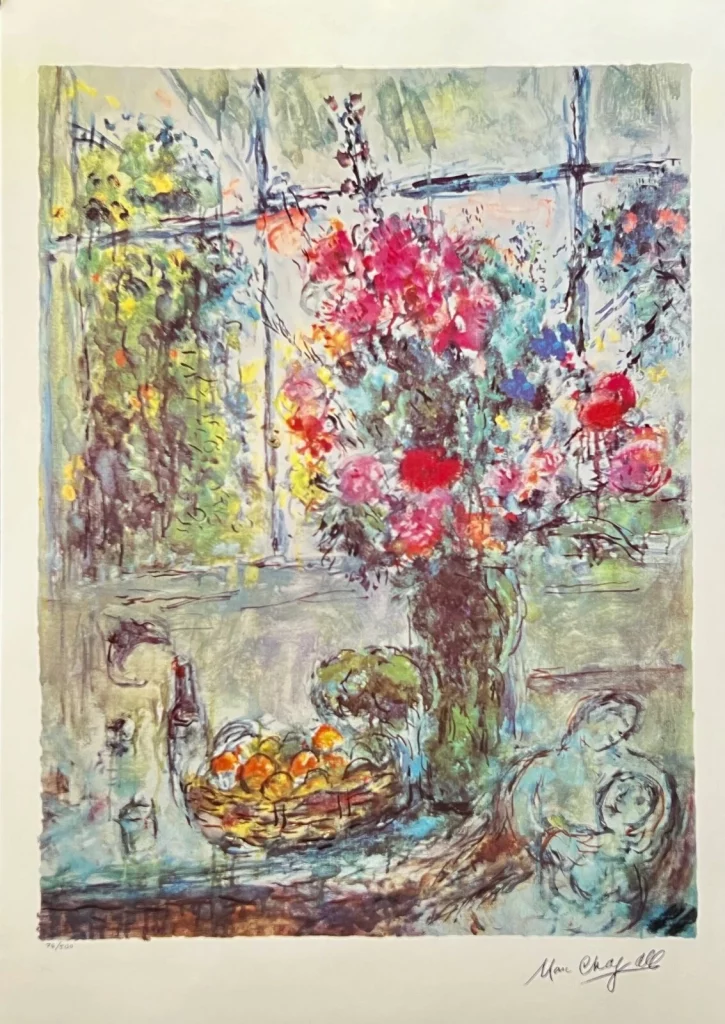Fruits and Flowers by Marc Chagall