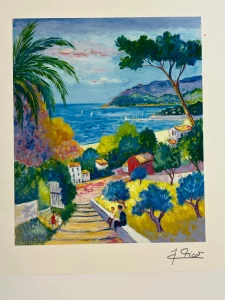 Paysage au 3 Enfant by Jean Claude Picot